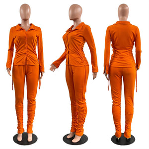 Open image in slideshow, 2 Piece Set Drawstring Jogger Suit S-3XL
