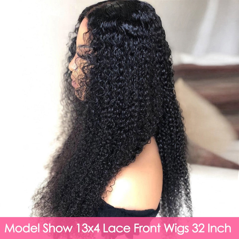 Kinky Curly 30 Inch 13x4 Lace Front Wigs (CAROL)