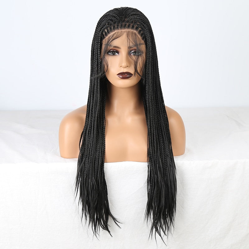 Synthetic BOX braids lacefront wig (Aaliyah)