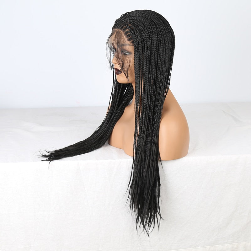 Synthetic BOX braids lacefront wig (Aaliyah)