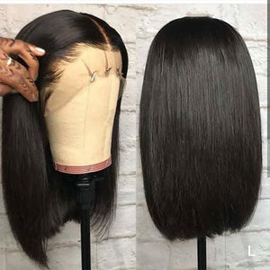 13x4 Blunt Cut Human Hair Lace Front Wig (Janay)