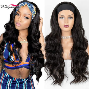 Open image in slideshow, Mid length body wave headband wig
